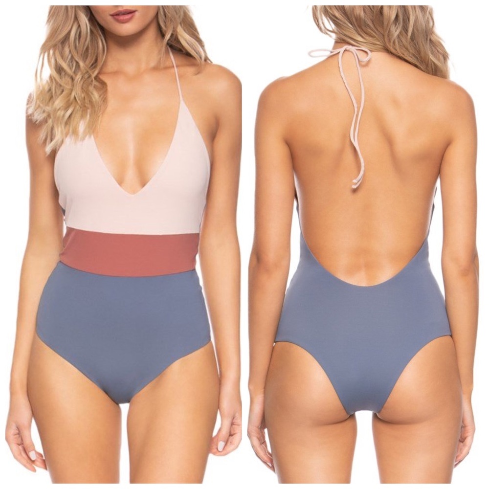 Tavik Reversible Plunge One Piece Swimsuit S